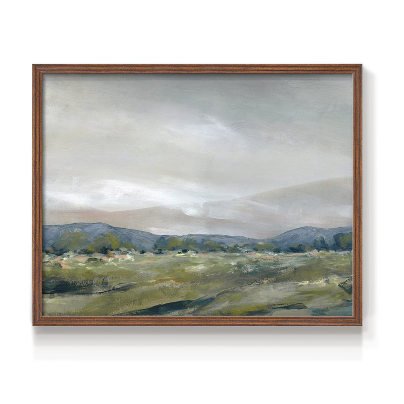The Spring Coulee -Framed Print - Restickable, H 22 po x l 28 po, Noyer