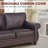 71.5'' Wide Fabric Couch Rolled Arm Sofa-70778743