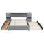 Grand lit plateforme tapissier avec tiroirs et tablettes-2088599518