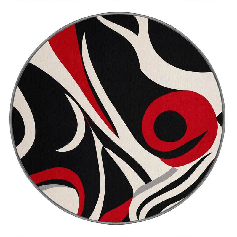 Aurora Ember Rug, Round 8'