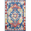Tapis bleu teint à la main Oushak 5 x 7