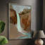 Turquoise Falls I, reproduction encadrée - bois massif-1075729360