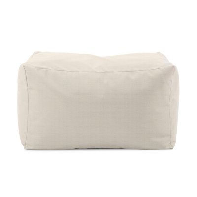 Outdoor Pouf Bench- Driftwood Natural
