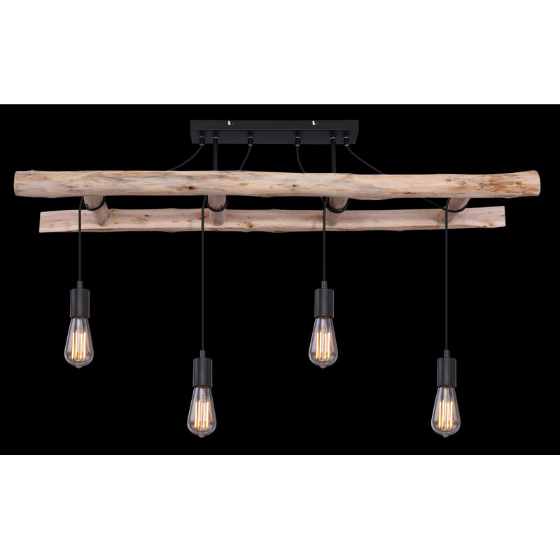 Dania 4 - Light Black/Brown Kitchen Island Pendant