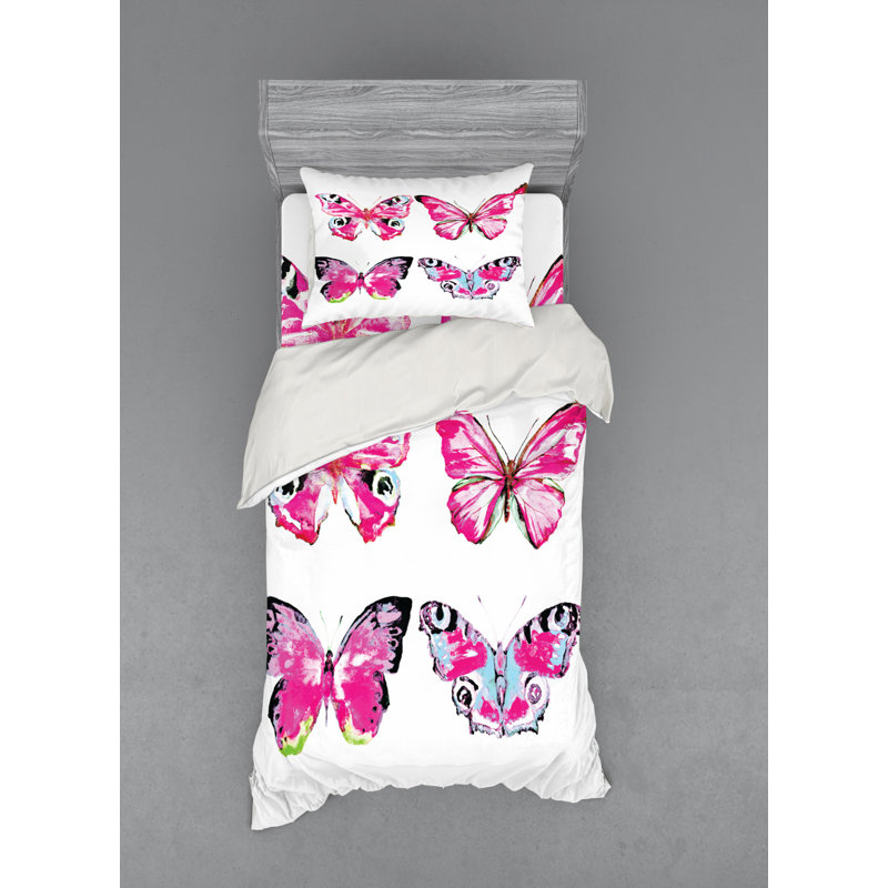 Ensemble de housse de couette aquarelle, Housse de couette simple + 6 pièces supplémentai