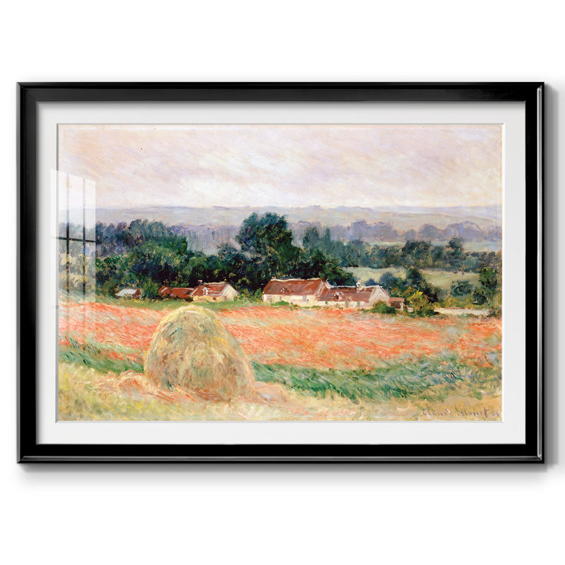 Monet, impression encadrée sur papier par Claude Monet, H 30 po x l 44 po x P 1,5 po, Noir