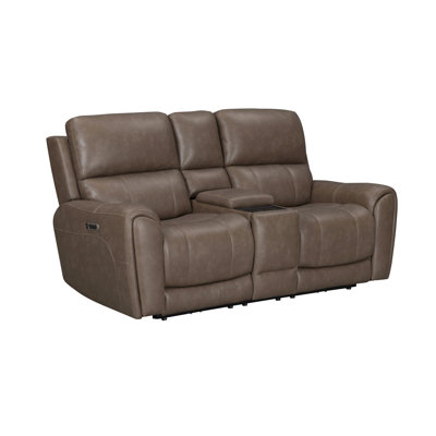 Alberta Zero Gravity Power Reclining Console Loveseat P3