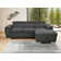 Noorjahan 96.5'' L Shape Sectional Sleeper Sofa 2 in 1 Convertible Sectional Sofa with Storage Ottoman