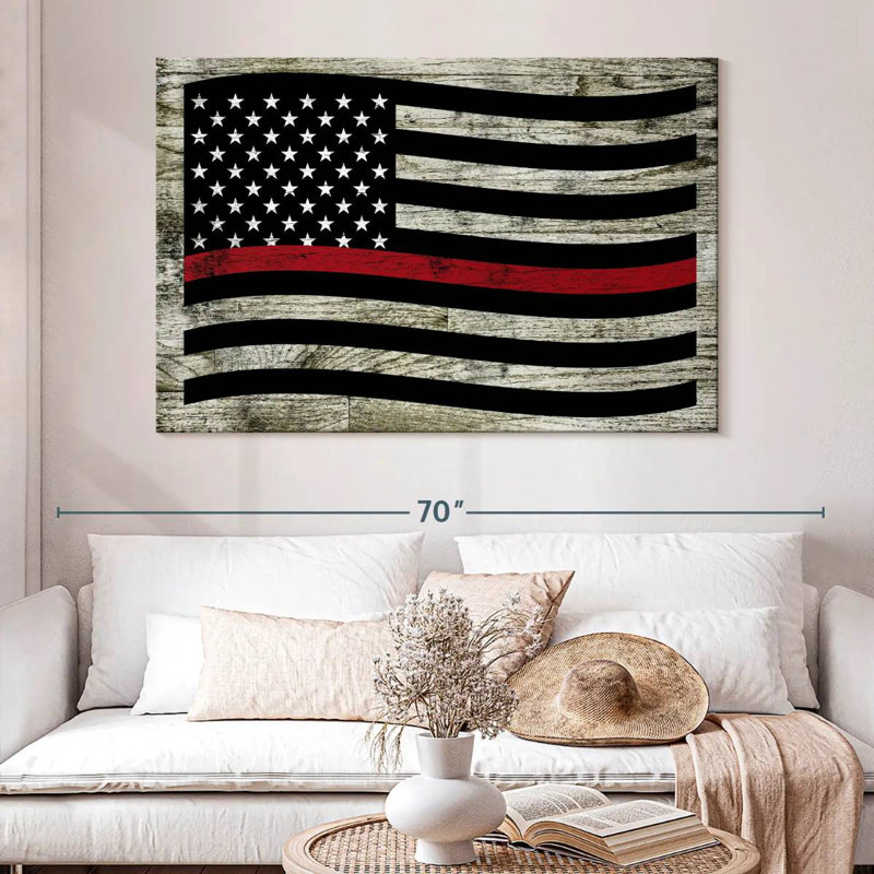 Lelar US Firefighter Flag, 34" H x 51" W