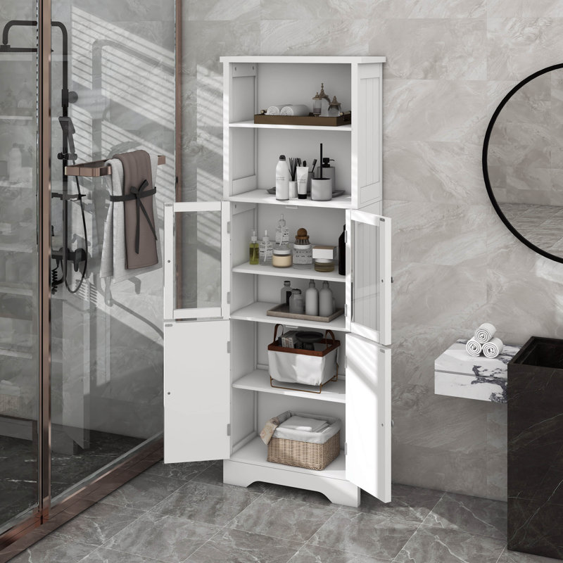 Grande armoire de rangement avec tablettes et portes