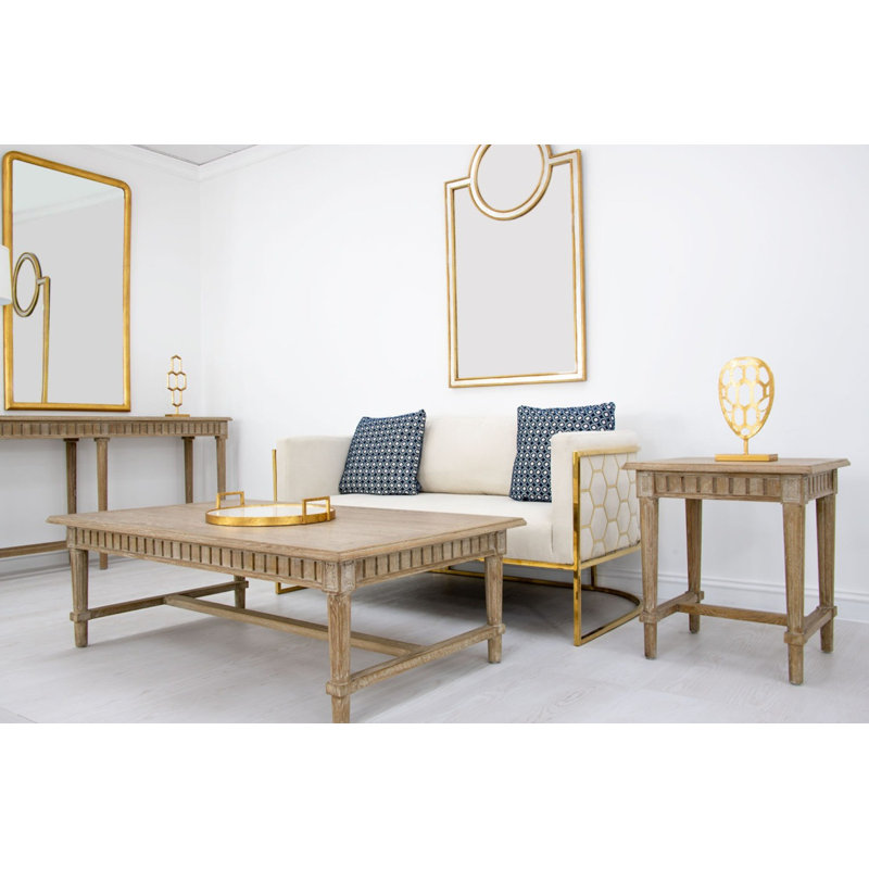 Fleur Solid Wood Coffee Table