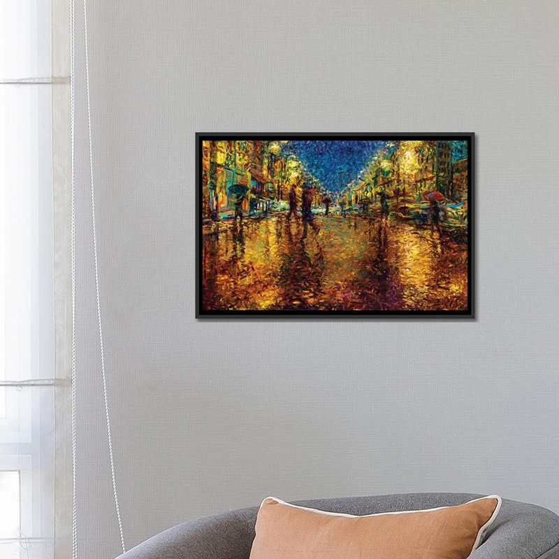 "iris scott-imidazalone" , reproduction d’art sur toile tendue, H 18 po x l 26 po x P 1,5 po, Toile avec cadre noir
