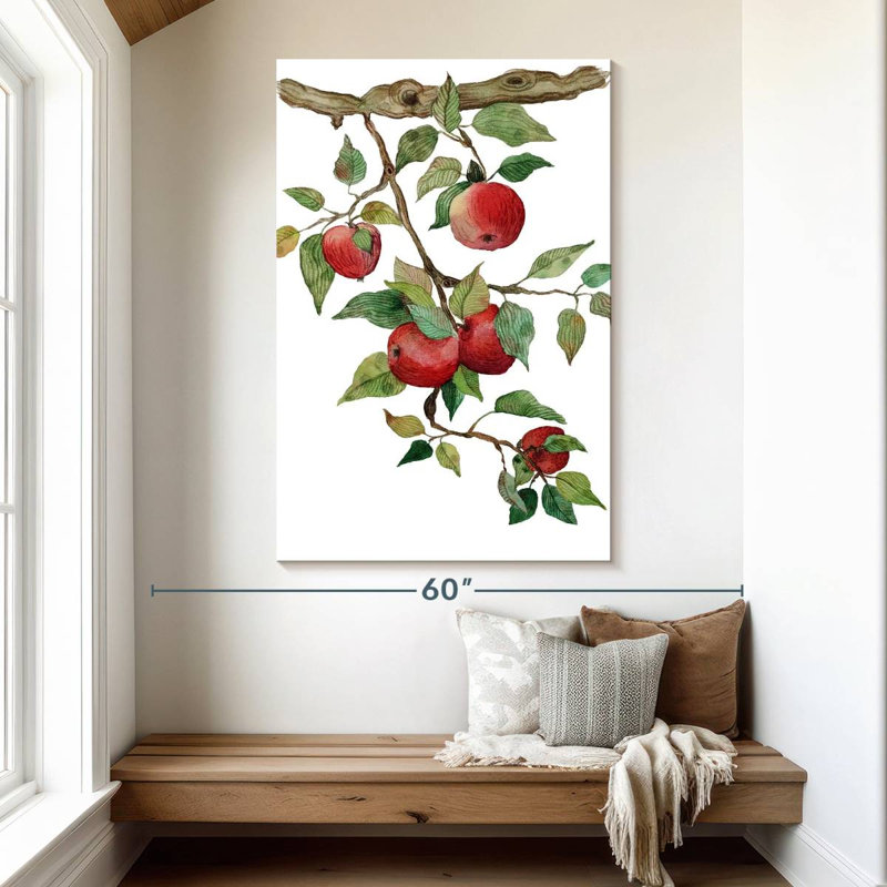 Yarlin Ripe Red Apples, 51" H x 34" W