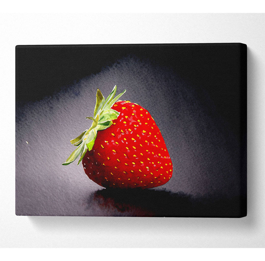 Single Strawberry Delight - Kunstdrucke auf Leinwand