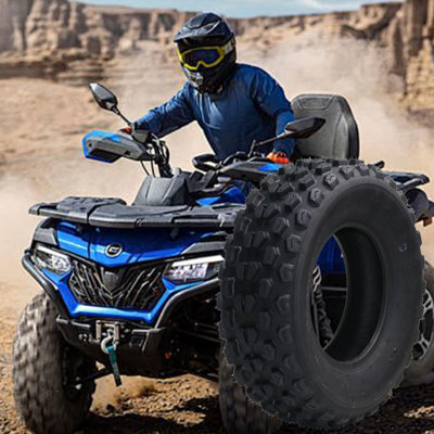Ensemble de 2 mini pneus de vélo 19 x 7 à 8 pneus VTT tout-terrain UTV 19 x 7 x 8 pneus tubeless sport 4 PR, remplacement pour quad 4 roues UTV Go Kart Off-Road pour la boue, la saleté et le gazon