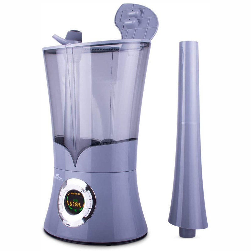 Air Innovations 1.6 Gallons Cool Mist Ultrasonic Tabletop Humidifier with Adjustable Humidistat for 100 Cubic Feet