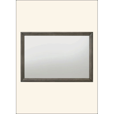 Gray Oak Finish Mirror
