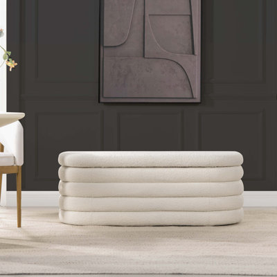 Helene Upholstered Flip Top Storage Bench