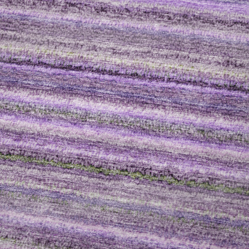 Jeté à rayures Addison Sherpa ASB598, Mauve