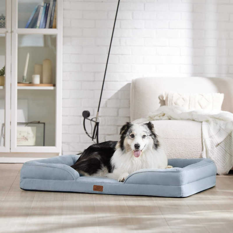 Deonsha Orthopedic Faux Fur Pet Bed