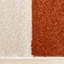 Tapis géométrique à motif géométrique noir et orange pour le salon-706740459