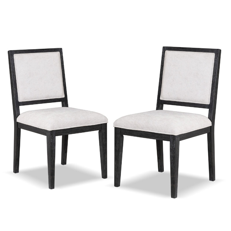 Ensemble de 2 chaises d'appoint Kizie, Brun, Brun, Gris clair