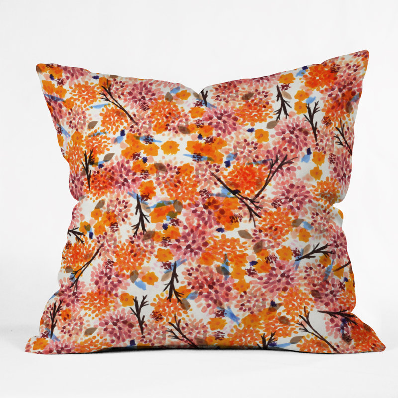 Coussin Floral, 18 po x 18 po