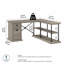 Bureau en forme de L avec rangement Jeanann