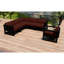 Avion 6 Piece Sectional Set - Black-387827684-376409132