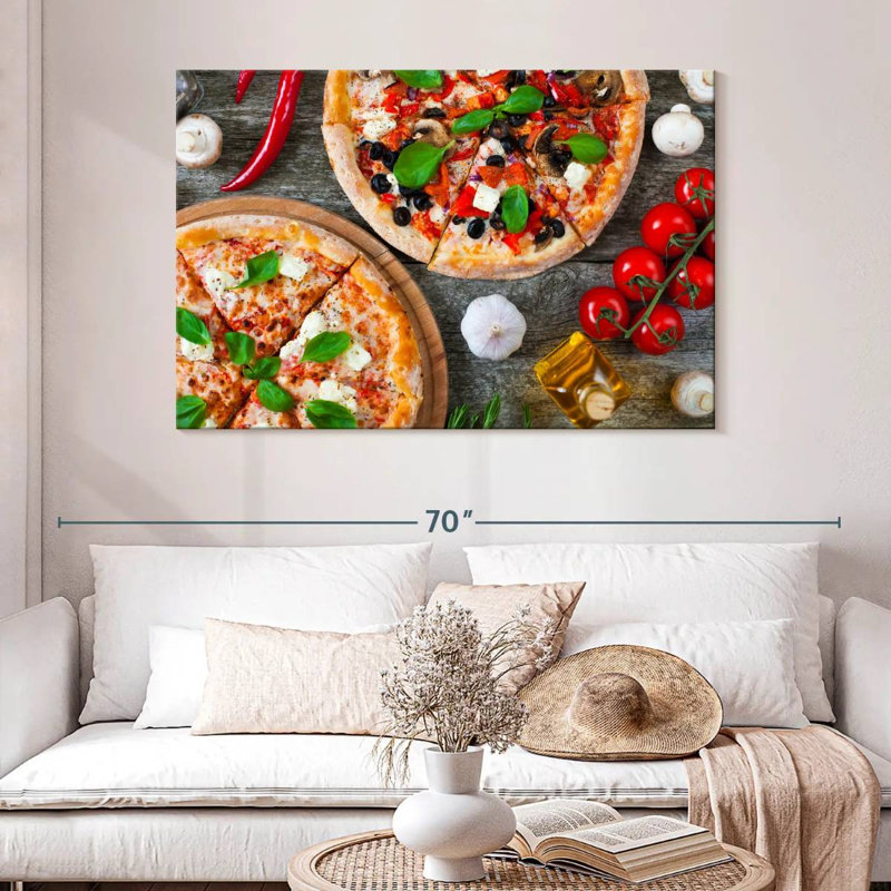 Yarlin pizza maison, H 32 po x l 48 po