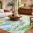 Premium Machine Washable Dream Shag ADS199 Leaves Rug-1819928408