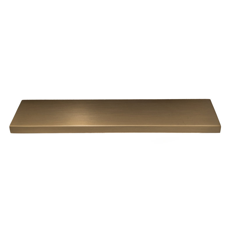 Ethan 3-3/4" Center to Center Champagne Bronze Edge Drawer Pull, 3 3/4", Champagne Bronze