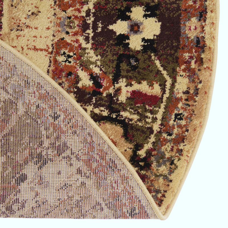 Alameda Abstract Indoor Rug, Round 7'10"