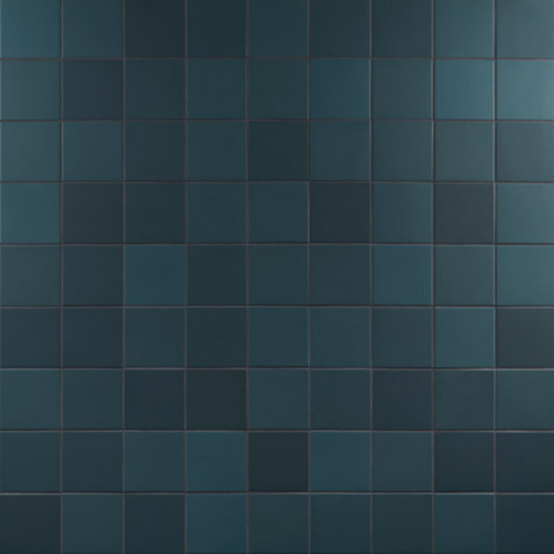 Born 5X5 Matte Porcelain Tile, Teal Blue
