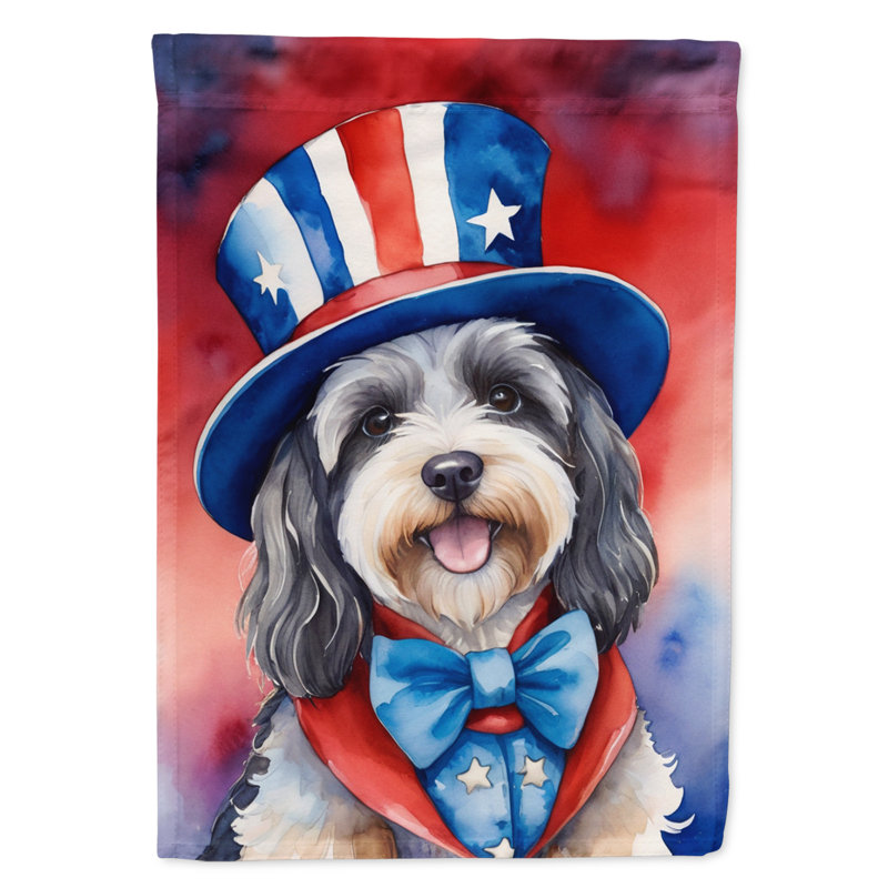 Drapeau patriotique du jardin américain, Black Tibetan Terrier