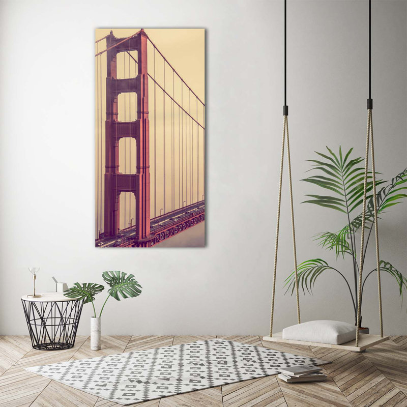 San Francisco Bridge - Wrapped Canvas Print, 140cm H x 70cm W