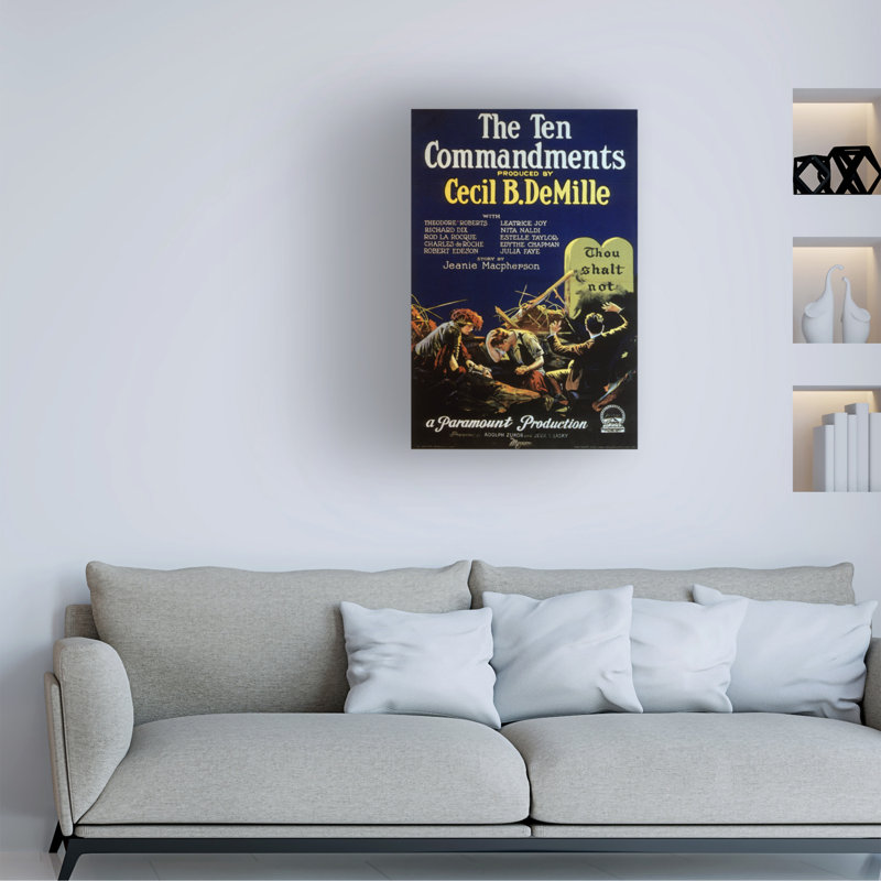 Unknown Artist TEN COMMANDMENTS, 1923 Canvas Art, 32" H x 22" W