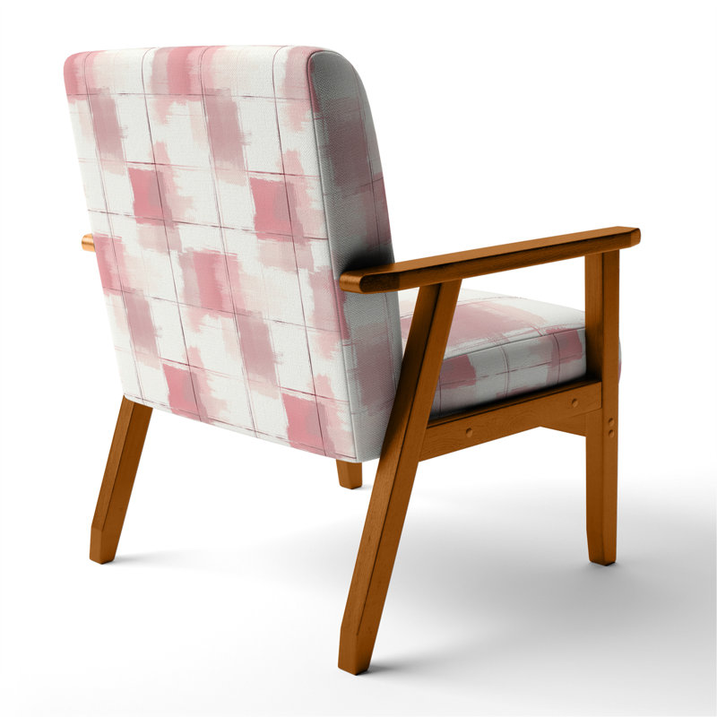 Fauteuil d'appoint French Country, Accoudoirs carrés bruns