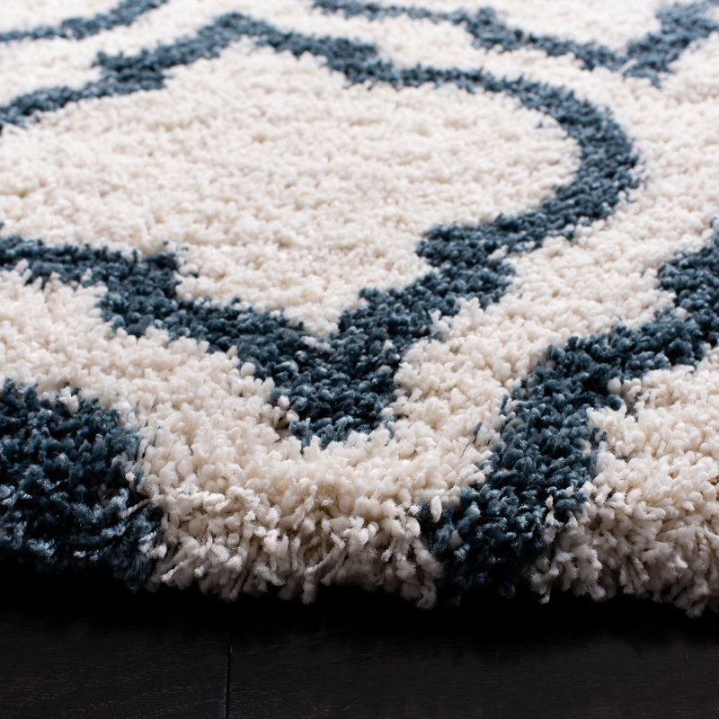 Tapis à poils longs Darrold Hudson, Carré 7 pi