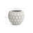 White and Beige Pattern 14.2-Inch Round Planter
