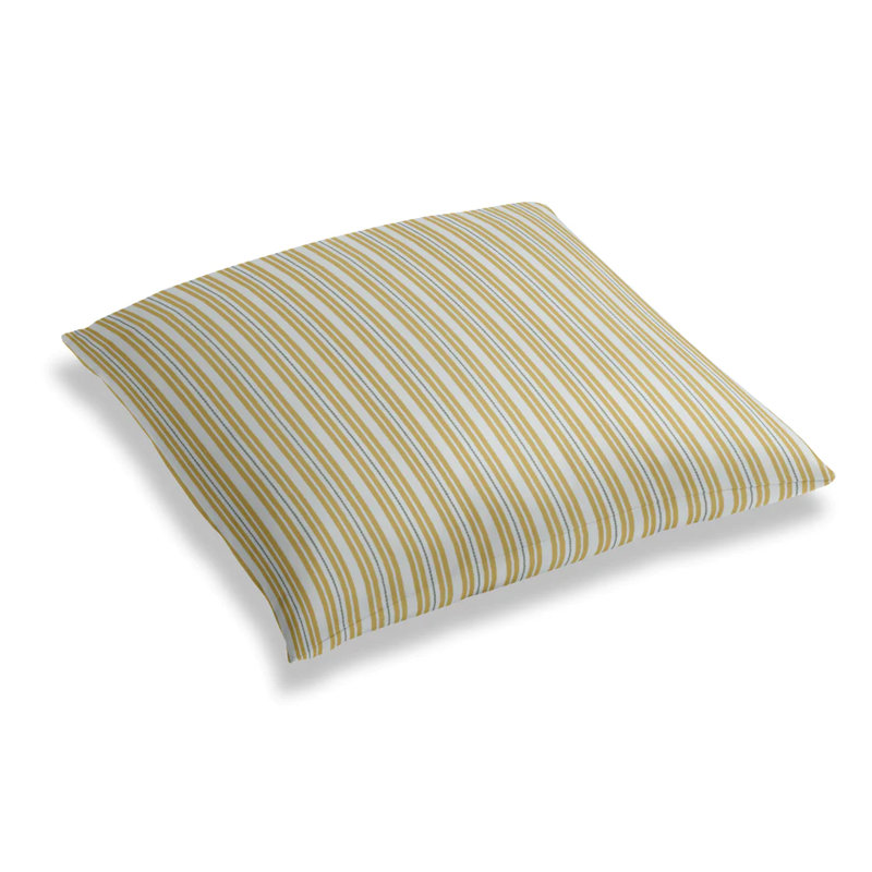 Murali Stripe Square Pillow Cover & Insert, Yellow