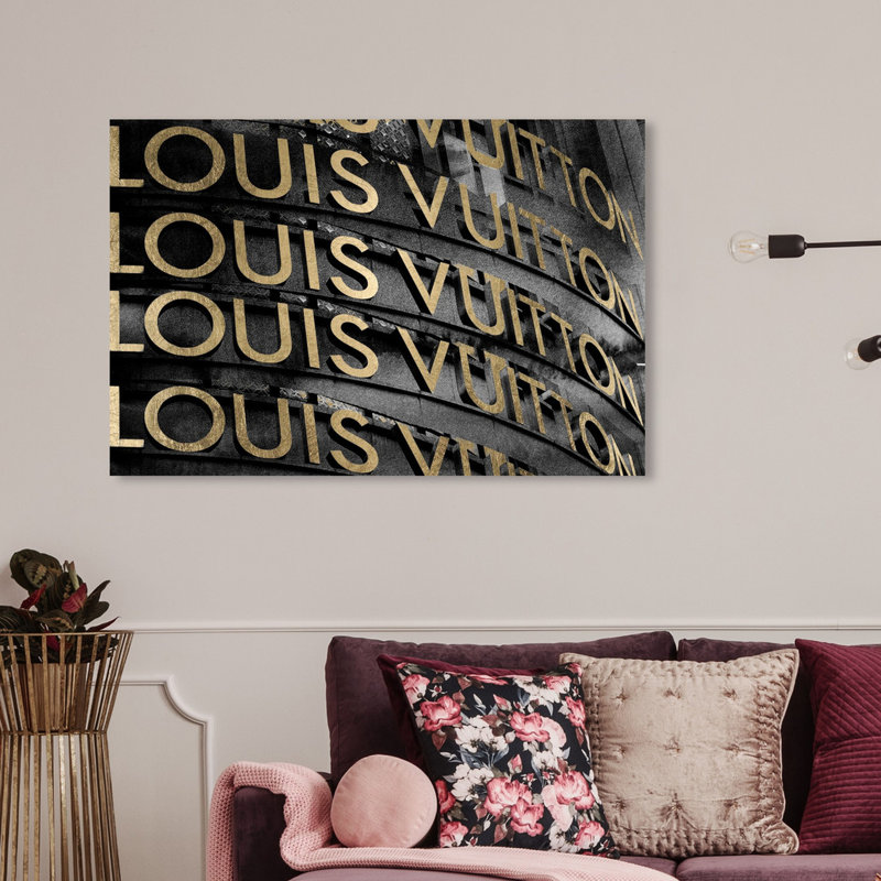 glam lv canvas wall decor