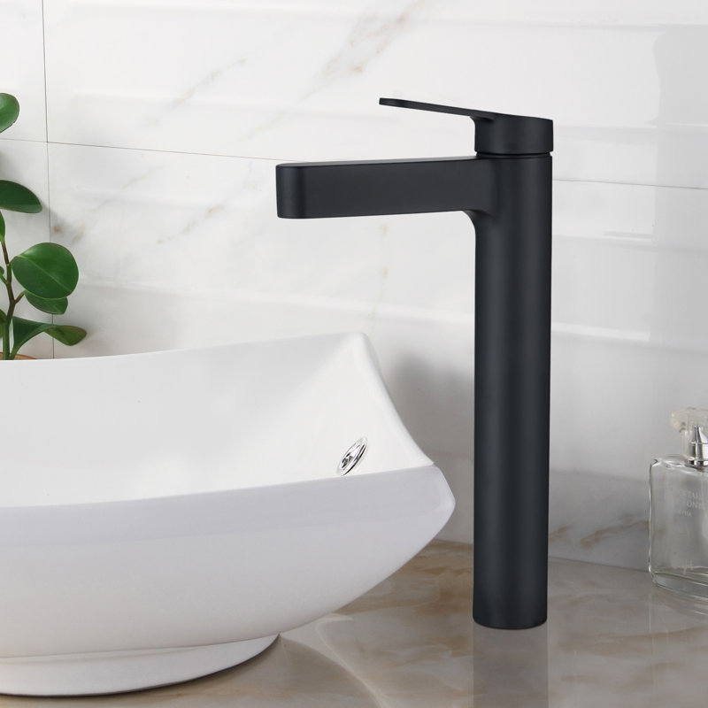 Single-Hole Single-handle Bathroom Faucet with Drain Assembly