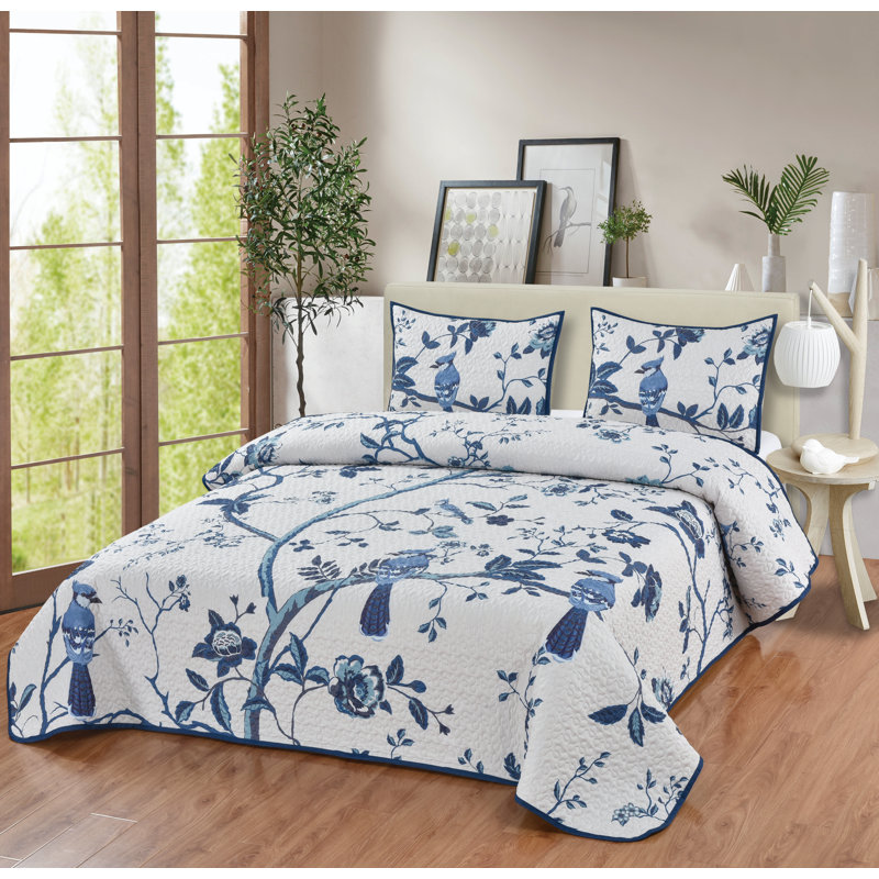 Ensemble de literie matelassée Blue Jay Serene, Courtepointe très grand et 2 très grandes taies