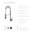 Single Handle Spring Pull Down Kitchen Faucet-17114970-24425608