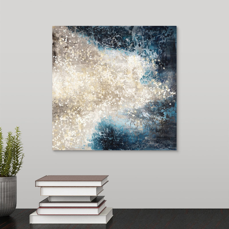 « gouttes of light », peinture sur toile, Toile tendue, H 12 po x l 12 po x P 1,25 po