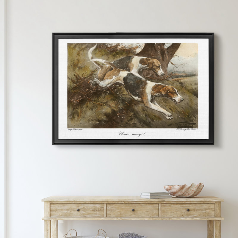 « Gone Gone »-impression sur toile, Cadre noir, H 26,5 po x l 36,5 po x P 1,5 po