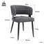 Fabric Upholstered Metal Armchair-335835007-335835001