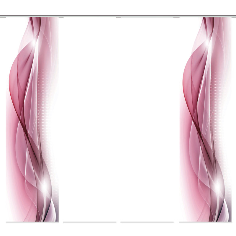 Parmer Polyester Standard Track Insert Sliding Panel, Pink