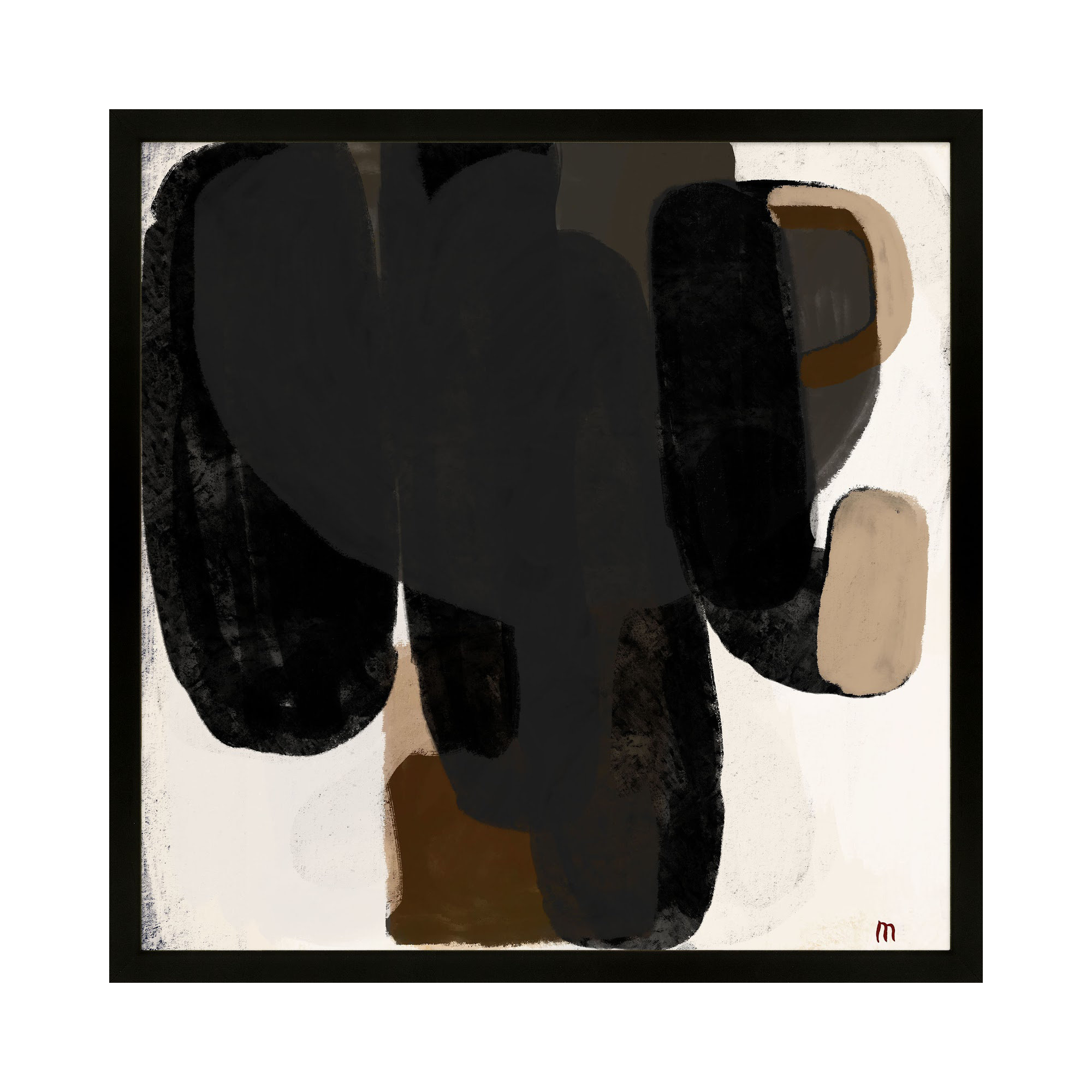 Abstract #2 by StudioM, Black, 36" H x 36" W x 1.25" D
